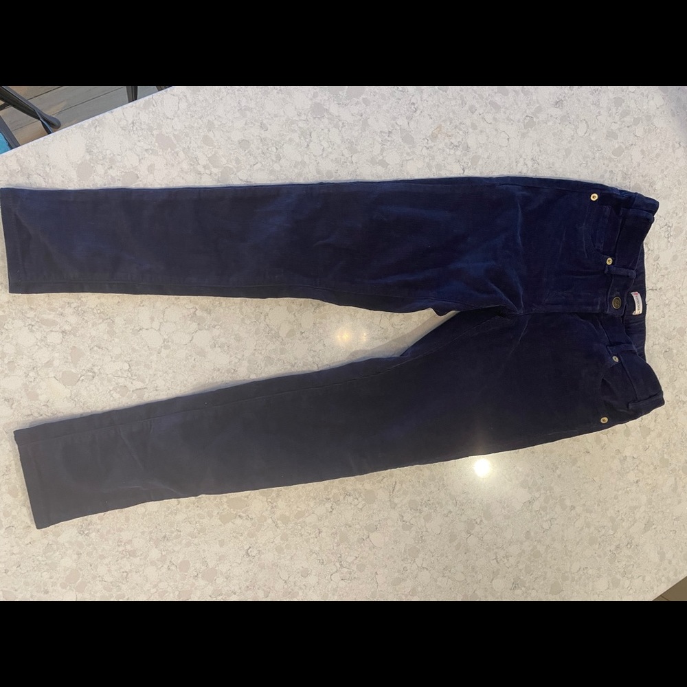 Navy blue girls corduroy